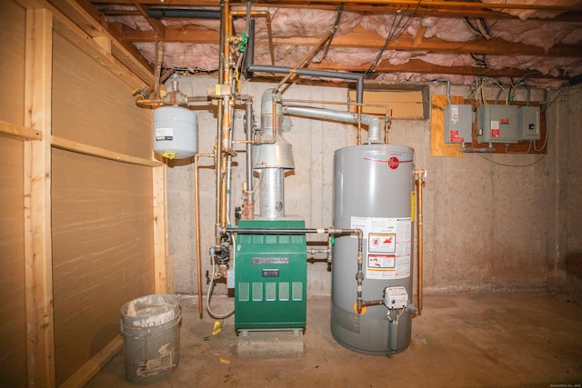 116 Michael Ave, East Hartford, CT 06108 - utilities with gas water heater, electric panel, and a heating unit