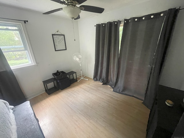 19 Upper Butcher Rd, Ellington, CT 06029 - empty room featuring light wood finished floors and ceiling fan