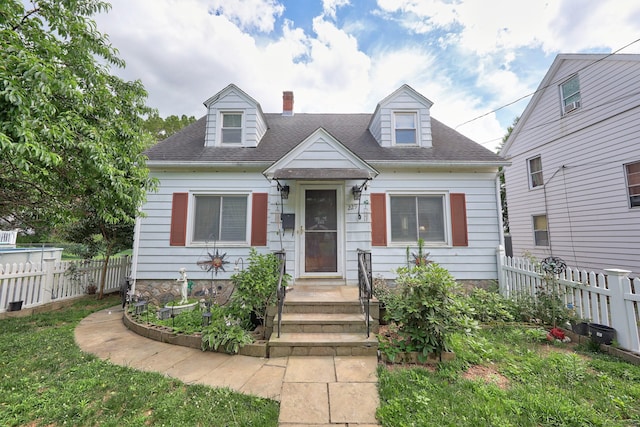 229 Hauser St, Waterbury, CT 06704 - new england style home with roof with shingles and a chimney