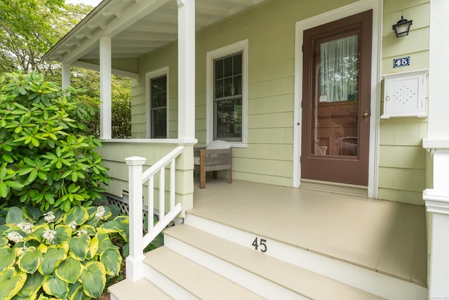 45 Graves Ave, Guilford, CT 06437 - view of exterior entry with covered porch