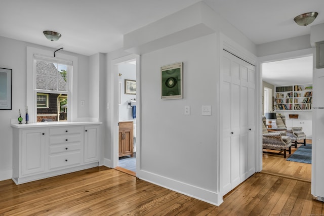45 Graves Ave, Guilford, CT 06437 - corridor with light wood-style flooring and baseboards