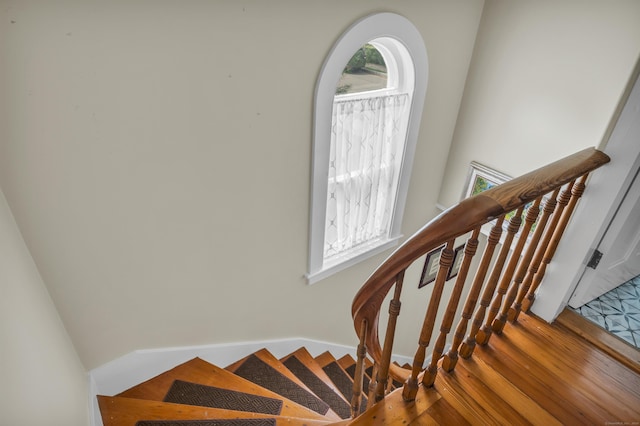 45 Graves Ave, Guilford, CT 06437 - staircase featuring wood finished floors