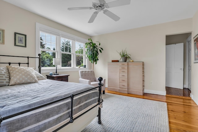 45 Graves Ave, Guilford, CT 06437 - bedroom with wood finished floors and ceiling fan