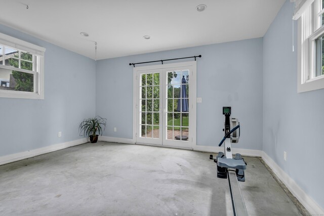 45 Graves Ave, Guilford, CT 06437 - workout room with healthy amount of natural light and recessed lighting
