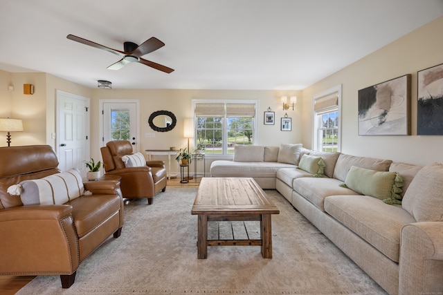 40 Briggs Rd, Lebanon, CT 06249 - living area featuring ceiling fan
