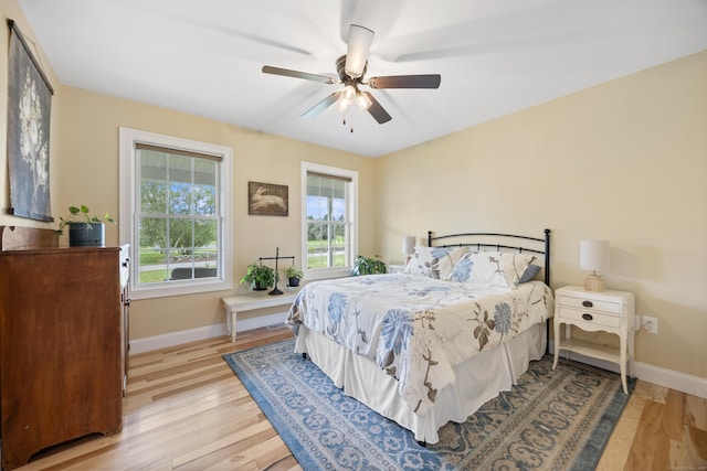 40 Briggs Rd, Lebanon, CT 06249 - bedroom with light wood-style flooring and ceiling fan