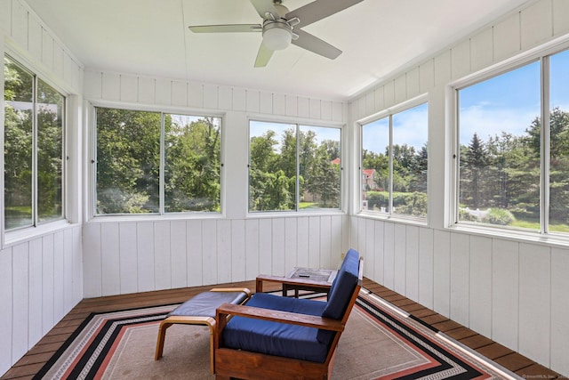 25 Encampment Pl, Ridgefield, CT 06877 - sunroom / solarium featuring a ceiling fan, outdoor dining space, and plenty of natural light