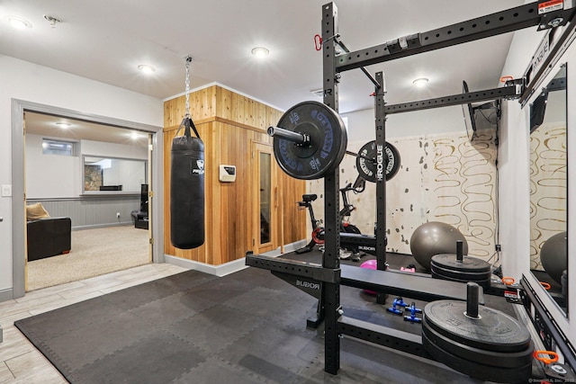 25 Encampment Pl, Ridgefield, CT 06877 - workout room with wood walls