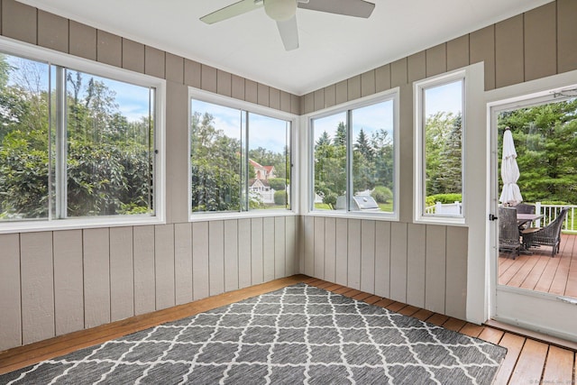 25 Encampment Pl, Ridgefield, CT 06877 - unfurnished sunroom featuring ceiling fan and healthy amount of natural light