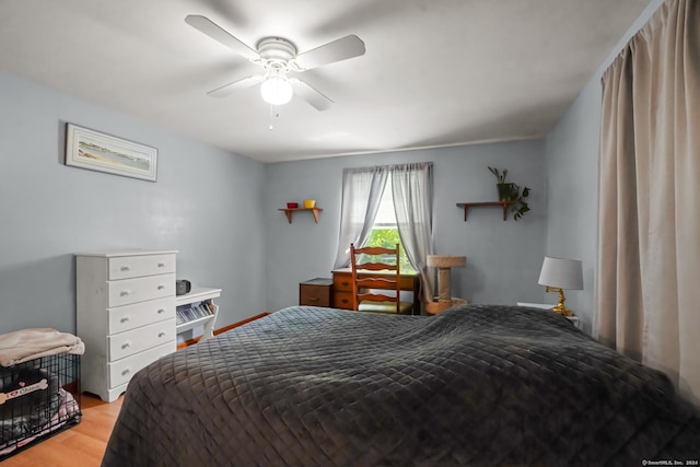 53 Cleveland St, Putnam, CT 06260 - bedroom featuring a ceiling fan and light wood-type flooring
