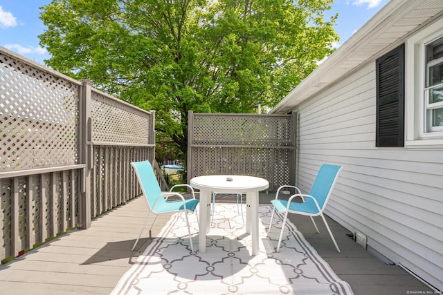 53 Cleveland St, Putnam, CT 06260 - view of wooden deck
