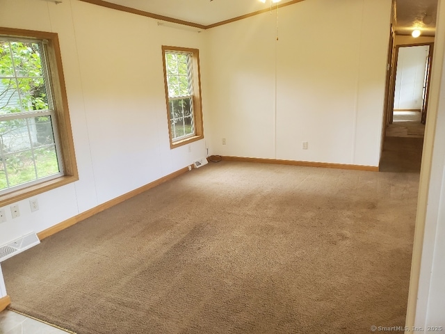 252 Old Canterbury Tpke Lot 19, Norwich, CT 06360 - carpeted empty room featuring baseboards and ornamental molding