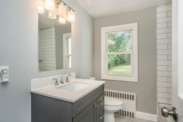 30 Jackson Ave, West Hartford, CT 06110 - bathroom with radiator heating unit, vanity, and a shower