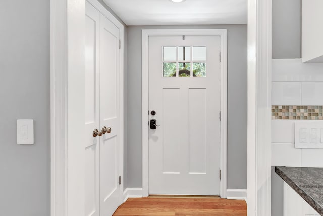 39 Clover Dr, Wilton, CT 06897 - doorway with light wood-style floors