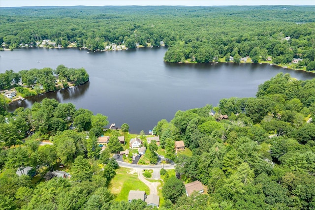 70 Laurel Hill Dr, Woodstock, CT 06282 - bird's eye view of a heavily wooded area and a nearby body of water