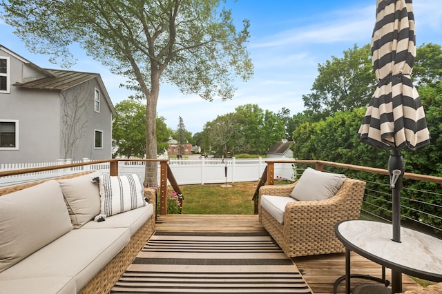 5 S Main St, Essex, CT 06426 - wooden deck featuring an outdoor living space