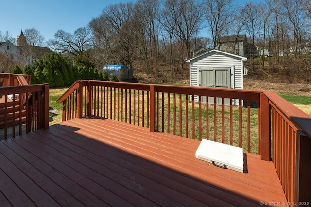 82 Summer St Unit A, Southington, CT 06489 - deck with a shed
