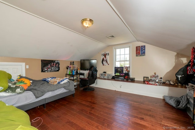 82 Summer St Unit B, Southington, CT 06489 - bedroom featuring hardwood / wood-style floors and vaulted ceiling