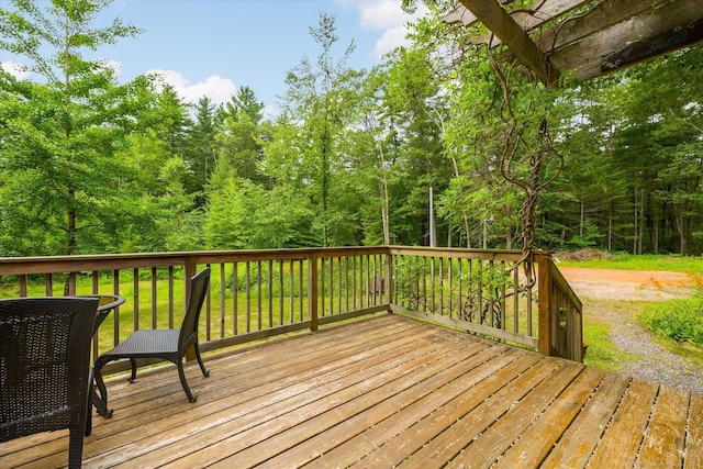 853 Pole Bridge Rd, Woodstock, CT 06281 - view of wooden deck
