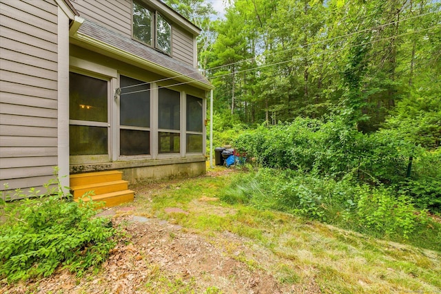 853 Pole Bridge Rd, Woodstock, CT 06281 - view of yard featuring a sunroom