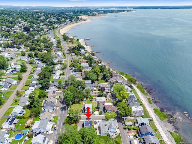 12 Scott St, West Haven, CT 06516 - aerial view of property's location with expansive beach and nearby suburban area