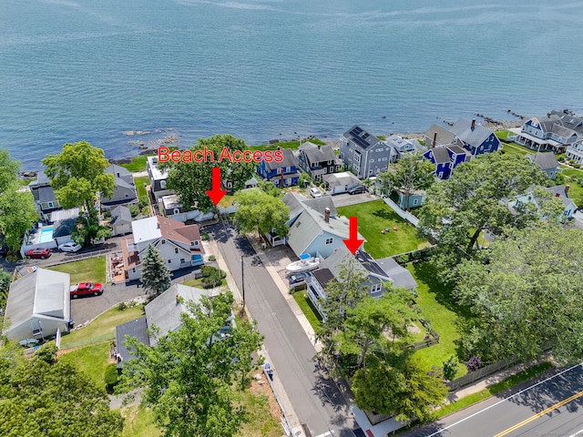 12 Scott St, West Haven, CT 06516 - aerial perspective of suburban area featuring a large body of water