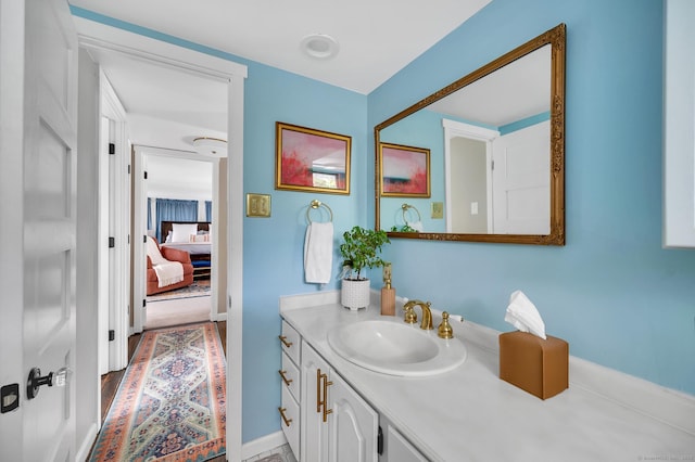 12 Scott St, West Haven, CT 06516 - bathroom featuring vanity and baseboards
