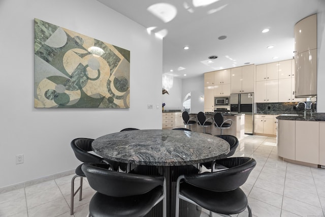 45 Brookview Ct, Groton, CT 06340 - dining room featuring light tile patterned floors and recessed lighting
