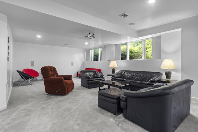 45 Brookview Ct, Groton, CT 06340 - living area featuring carpet and recessed lighting