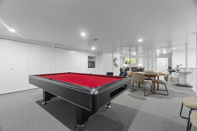 45 Brookview Ct, Groton, CT 06340 - recreation room featuring billiards and recessed lighting