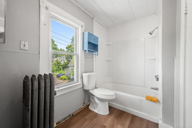 49 Freeman Ave, Norwich, CT 06360 - bathroom featuring wood finished floors and washtub / shower combination