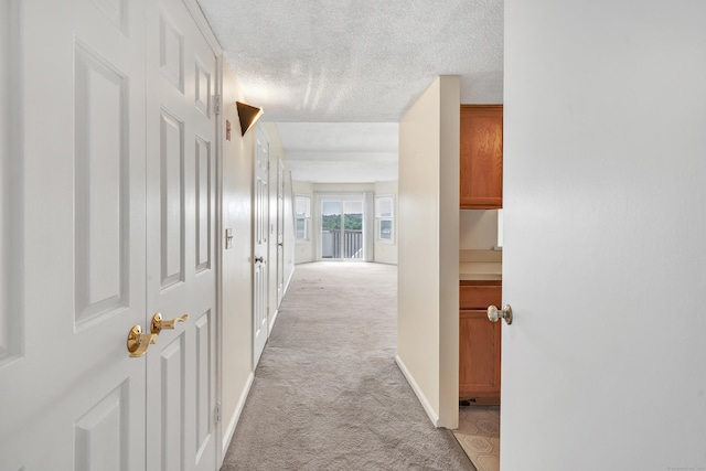 173 Russo Ave Unit 409, East Haven, CT 06513 - hallway with light colored carpet and a textured ceiling