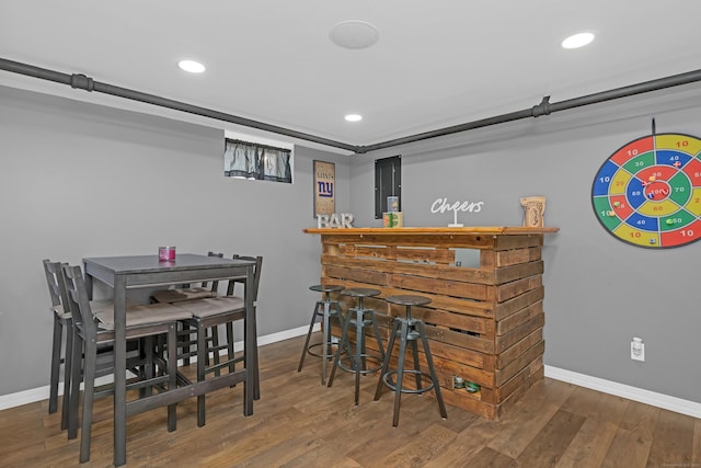 40 Rosina Rd, Hamden, CT 06514 - indoor dry bar featuring wood finished floors and recessed lighting