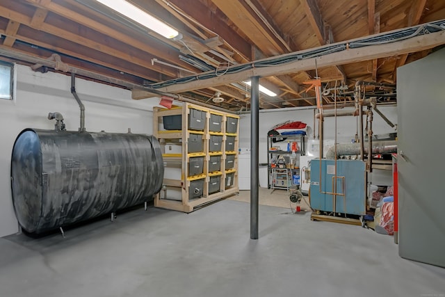 40 Rosina Rd, Hamden, CT 06514 - unfinished below grade area with heating fuel