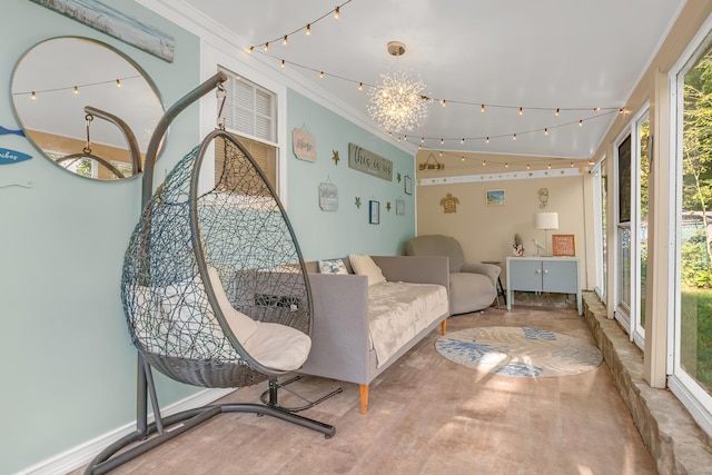 40 Rosina Rd, Hamden, CT 06514 - sunroom with a chandelier