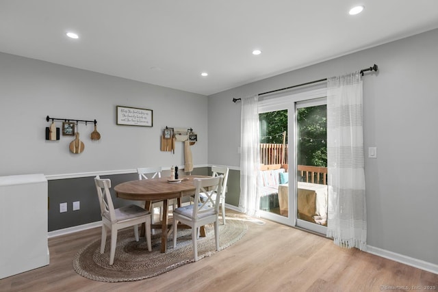 121 Russo Ave Unit 11, East Haven, CT 06513 - dining space featuring wood finished floors and recessed lighting