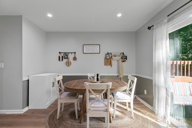121 Russo Ave Unit 11, East Haven, CT 06513 - dining room featuring light wood-type flooring and recessed lighting