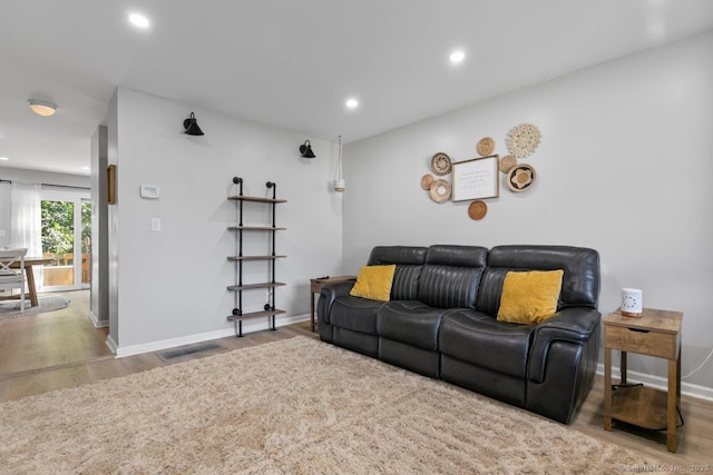 121 Russo Ave Unit 11, East Haven, CT 06513 - living room featuring wood finished floors and recessed lighting
