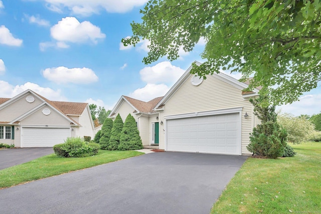 6 Mountainview Cir Unit 6, Ellington, CT 06029 - traditional-style house featuring asphalt driveway, a garage, and a front lawn