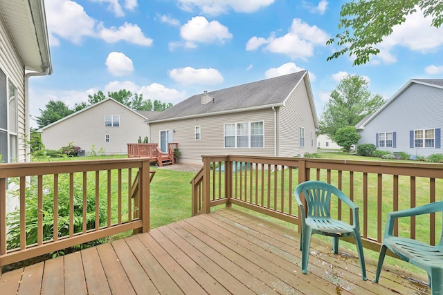 6 Mountainview Cir Unit 6, Ellington, CT 06029 - deck featuring a yard