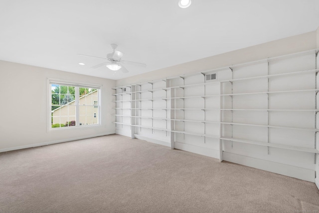6 Mountainview Cir Unit 6, Ellington, CT 06029 - unfurnished room with carpet floors, ceiling fan, and recessed lighting