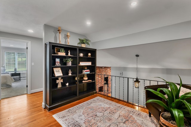 24 Buttonball Ln, Glastonbury, CT 06033 - hall with light wood-style floors and recessed lighting