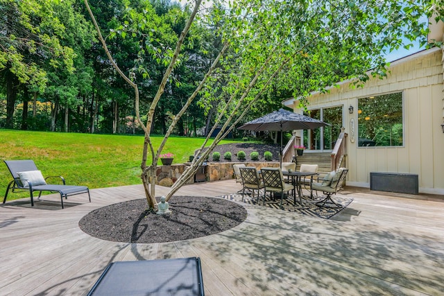 24 Buttonball Ln, Glastonbury, CT 06033 - view of patio / terrace with outdoor dining area and a deck