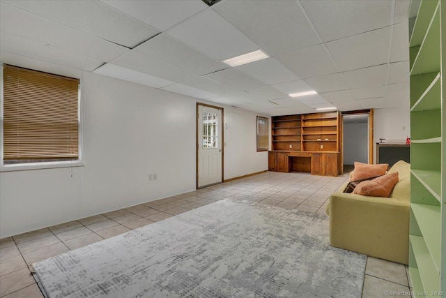 53 Montclair Dr, Manchester, CT 06042 - tiled living room featuring built in features