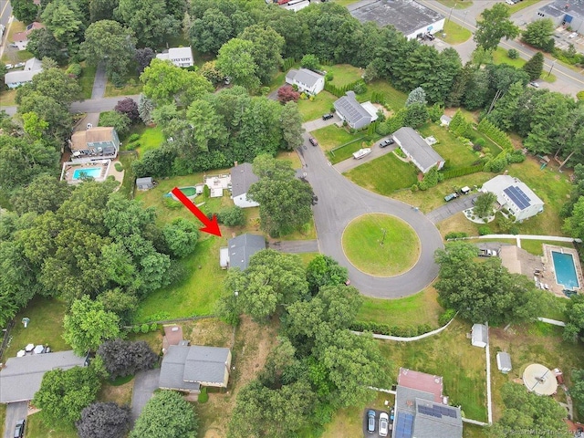 53 Montclair Dr, Manchester, CT 06042 - aerial view of property and surrounding area featuring a pool area