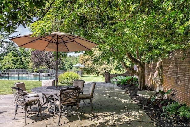 view of patio / terrace featuring outdoor dining space