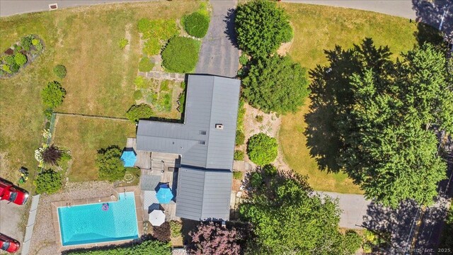 45 Canton Rd, Granby, CT 06035 - aerial view of a pool