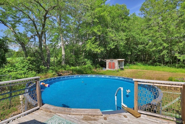 80 Bread And Milk St, Coventry, CT 06238 - swimming pool with a shed and a deck