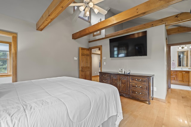 34 Joyce St, Guilford, CT 06437 - bedroom with light wood-type flooring and a sink
