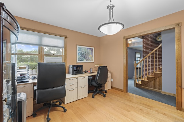 34 Joyce St, Guilford, CT 06437 - office area with light wood-type flooring